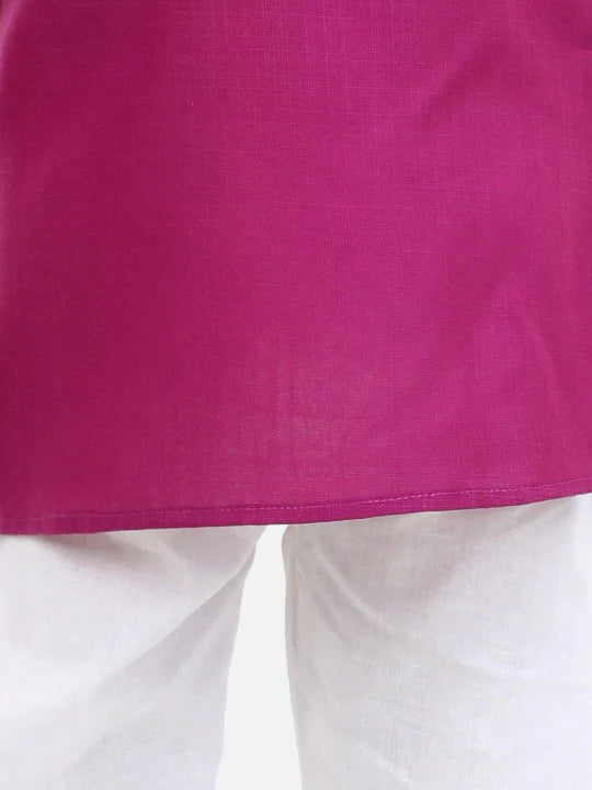 BownBee Solid Full Sleeves Kurta and Pyjama Sets