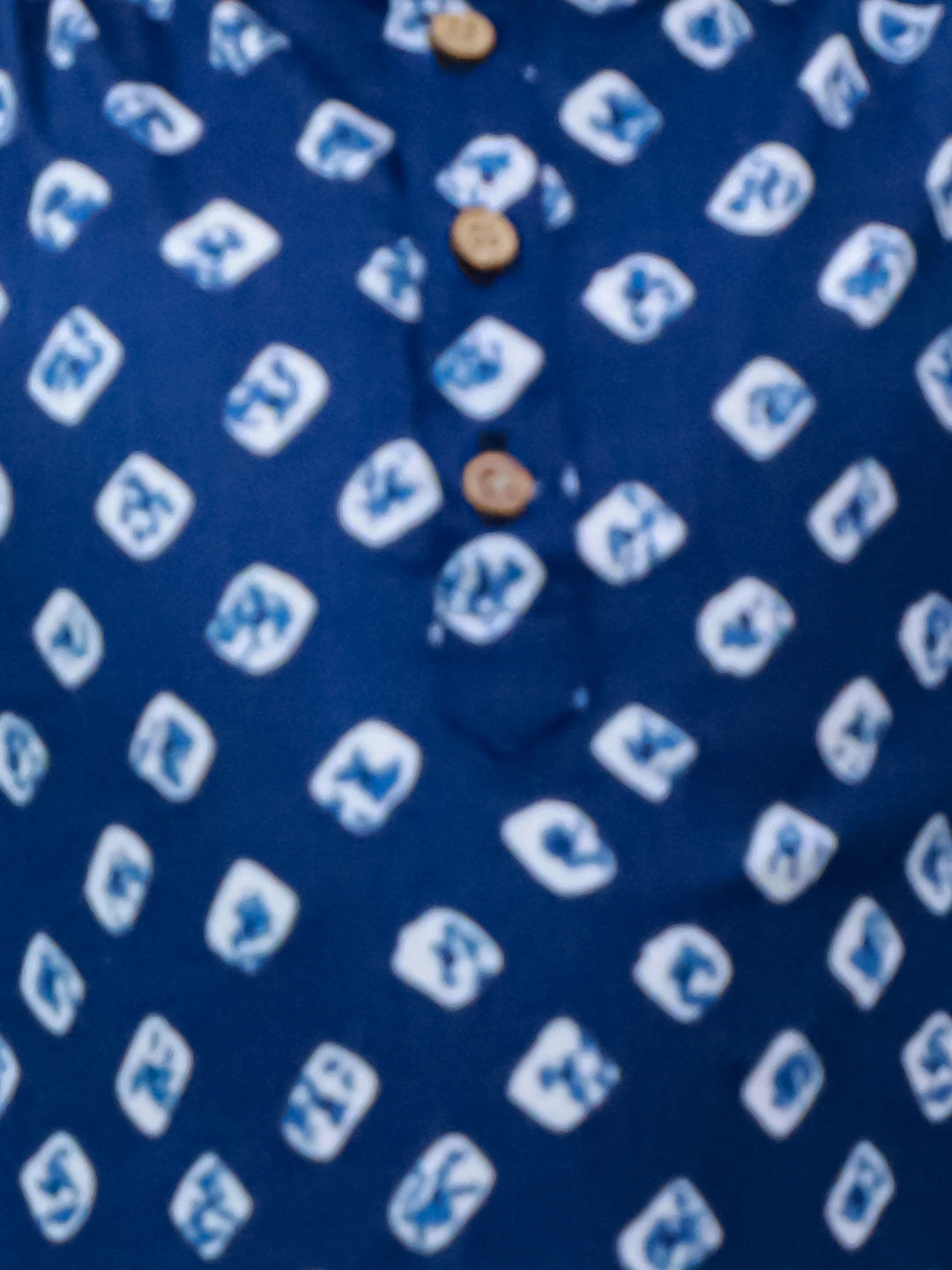 BownBee Fullsleeves Bandhni Short Kurta For Infant Boys - Red