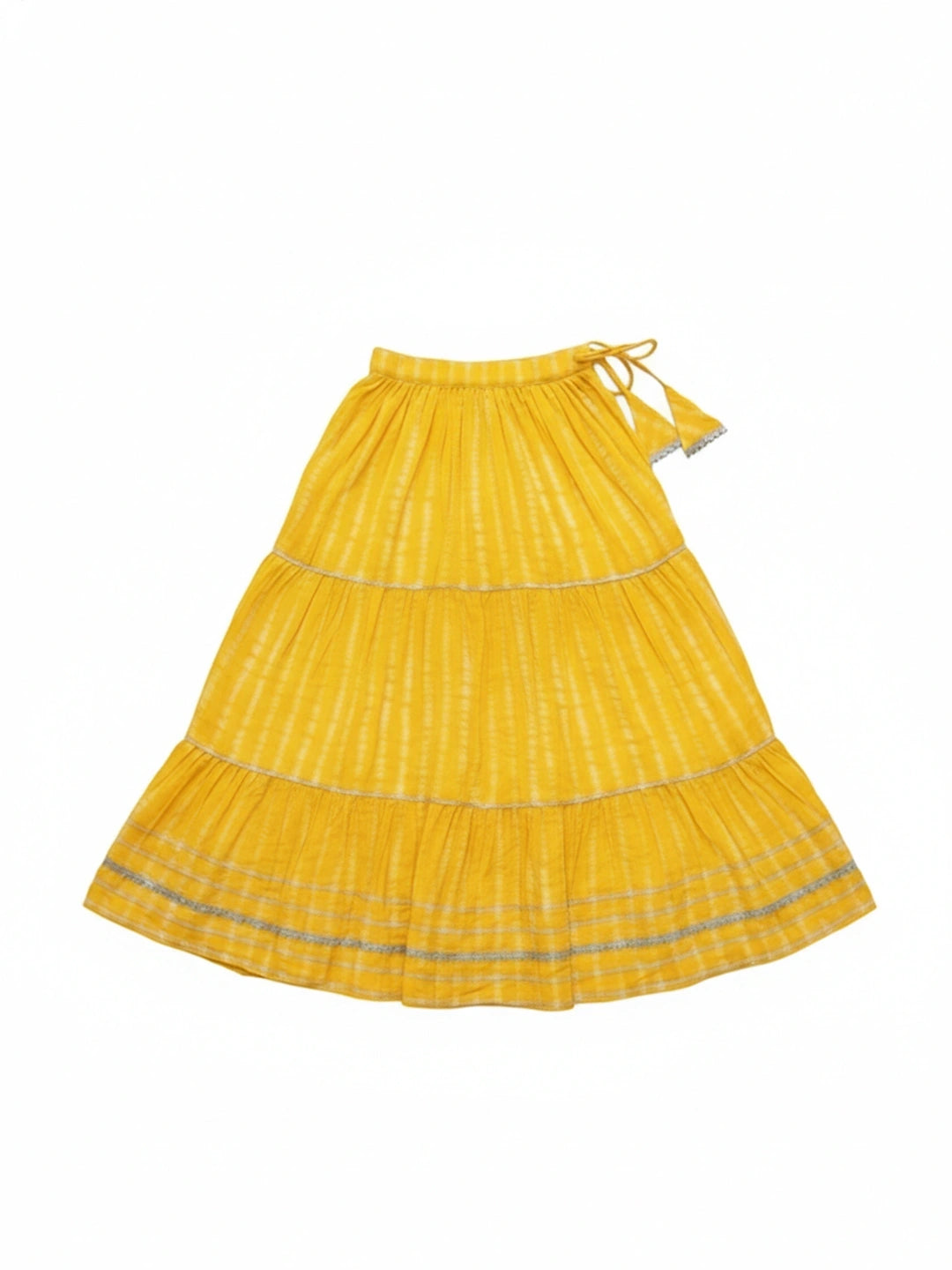 BownBee Pure Cotton Quater Sleeves Tie & Dye Top With Skirt For Infant Girls