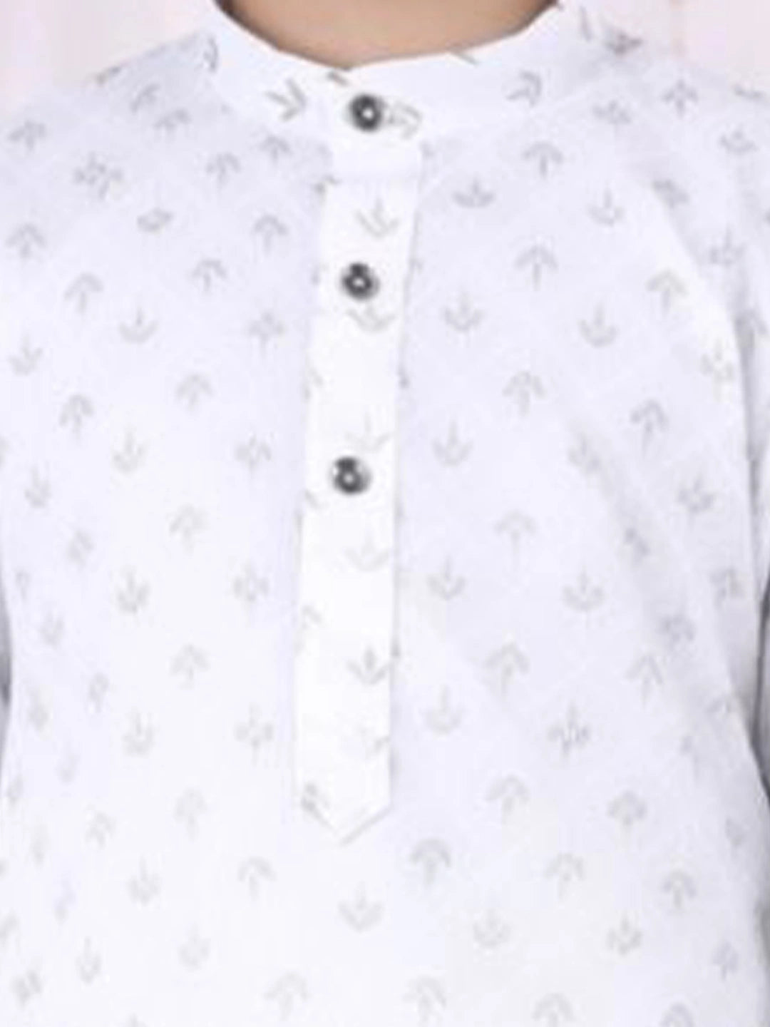 BownBee  Full Sleeves  Kurta Pajama Set For Boys - White