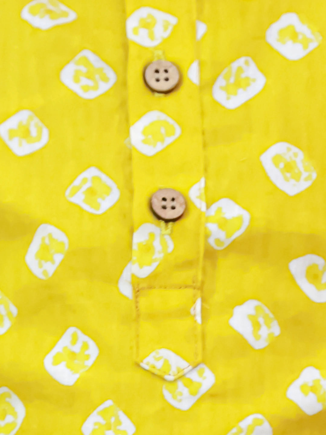 BownBee Fullsleeves Bandhni Short Kurta For Boys - Blue