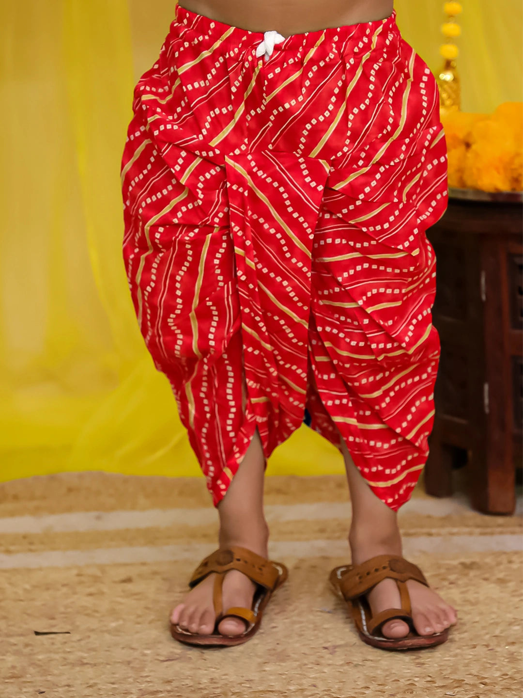 BownBee  Pure Cotton Embroidered Kurta Dhoti set For Boys