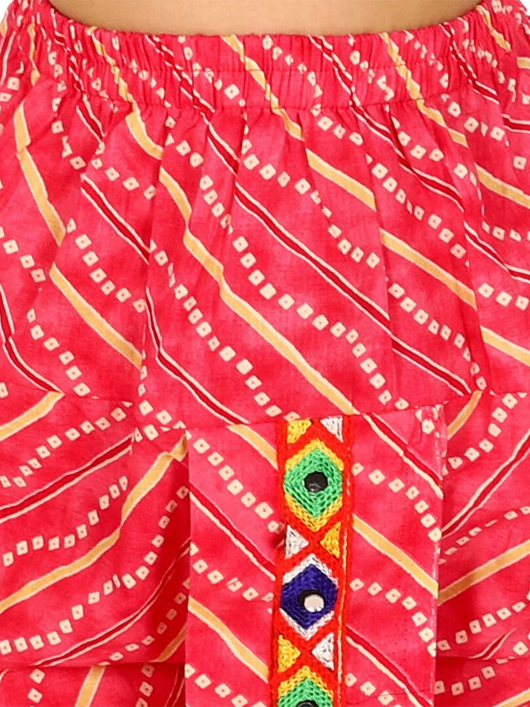 BownBee  Pure Cotton Embroidered Kurta Dhoti set For Boys - Pink