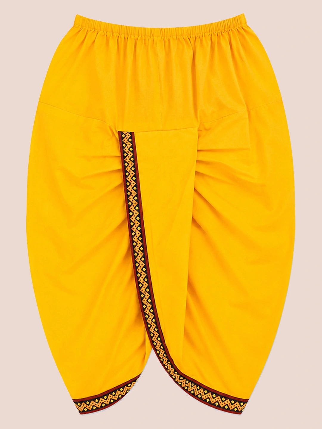 BownBee Pure Cotton printed Angarakha Kanhaiya Kurta Dhoti With Bansuri , Mukut & Belt Set For Boys (Copy)
