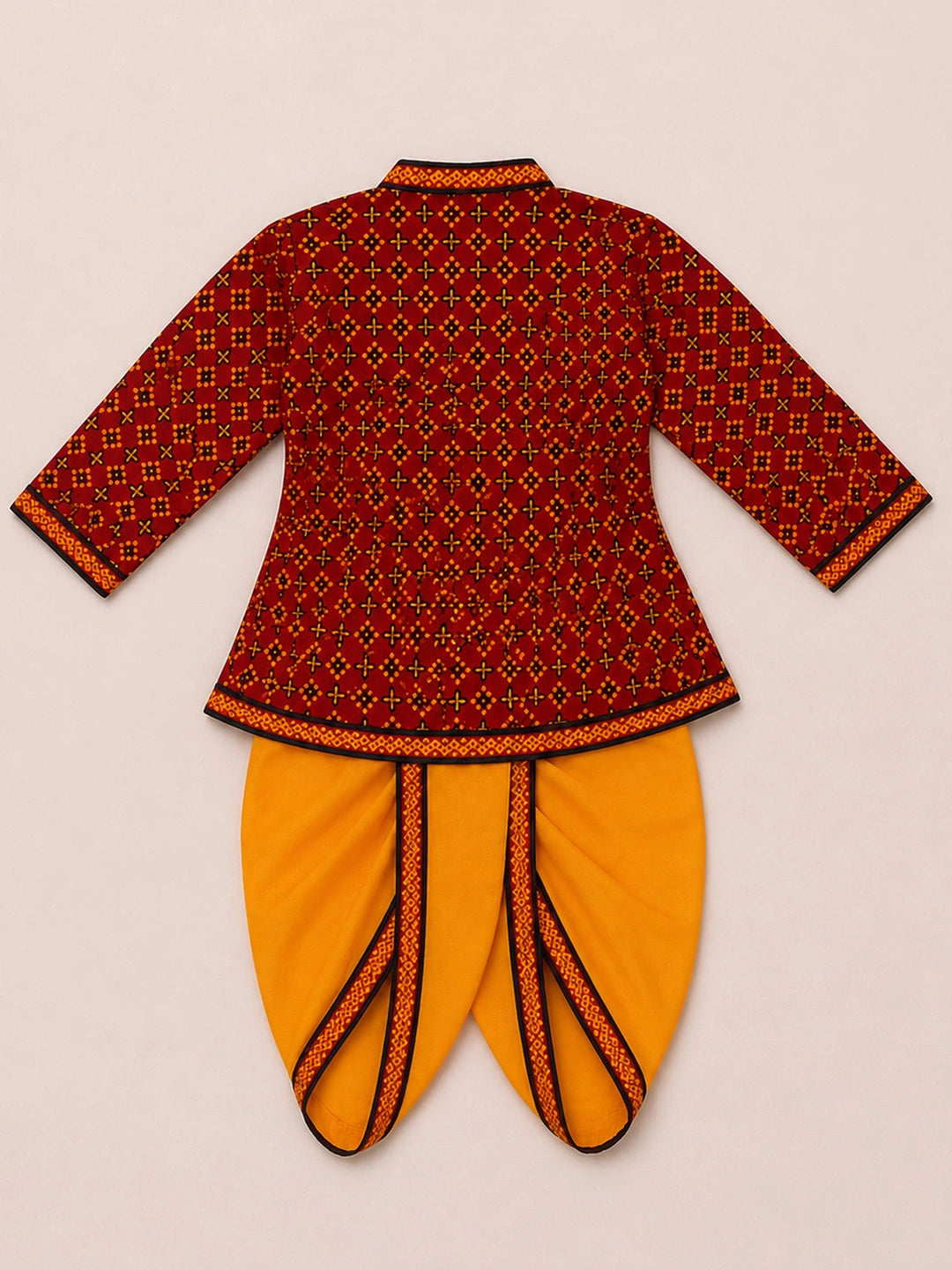 BownBee Cotton Kanhaiya Suit Dress For Baby Boy
