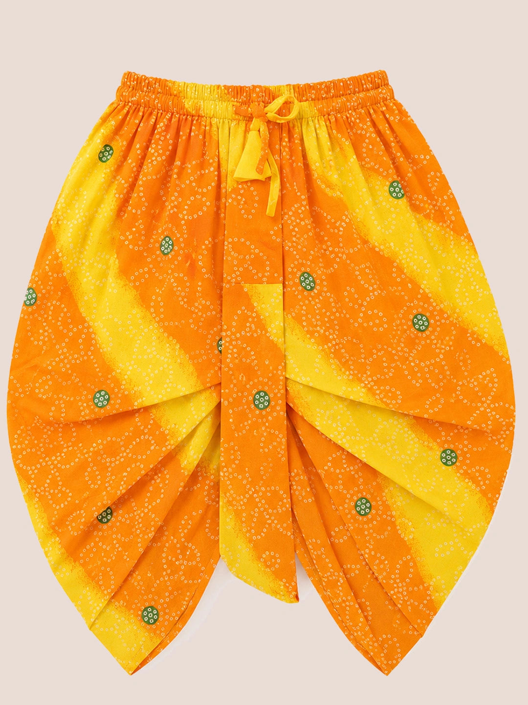 BownBee Pure Cotton Embroidered Dhoti Kurta & Lehenga Choli Infant Sibling Set