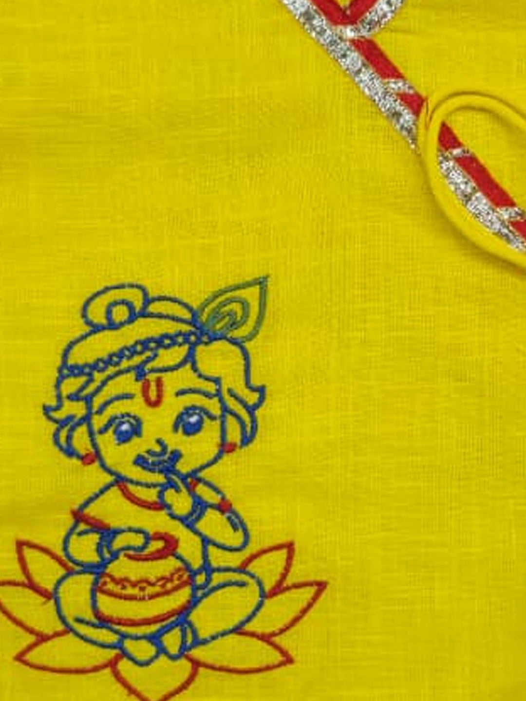 BownBee Pure Cotton Embroidered Dhoti Kurta & Lehenga Choli Infant Sibling Set