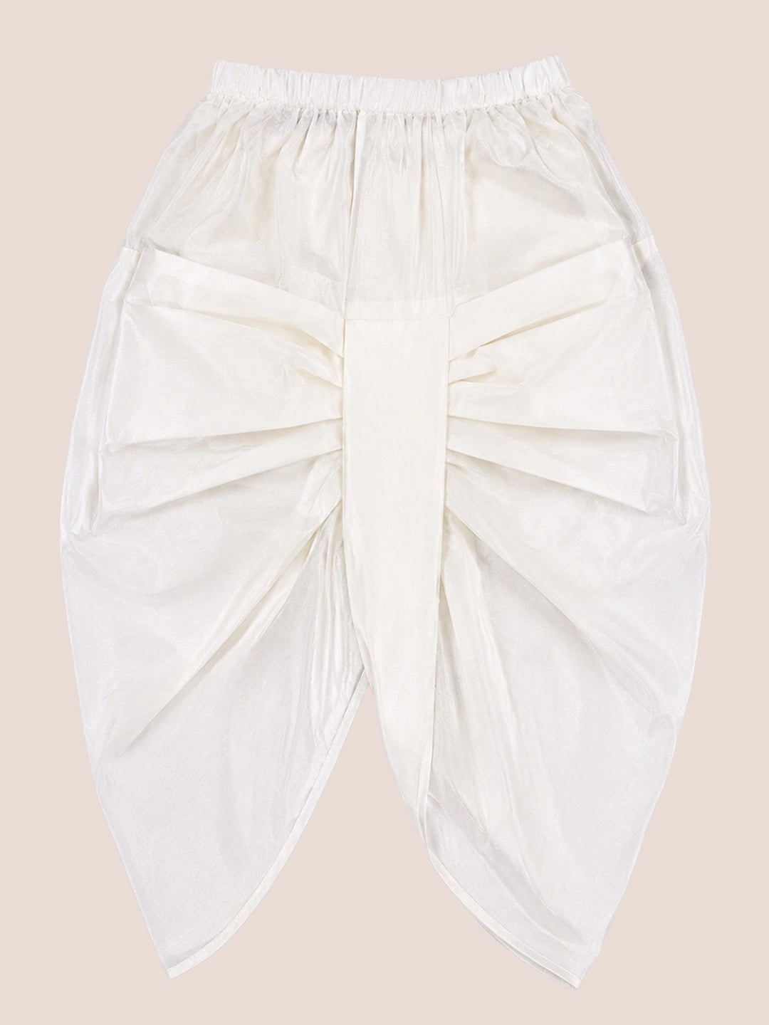 BownBee Morpankh Printed Dhoti Kurta With Mukut & Bansuri Set For Infant Boys