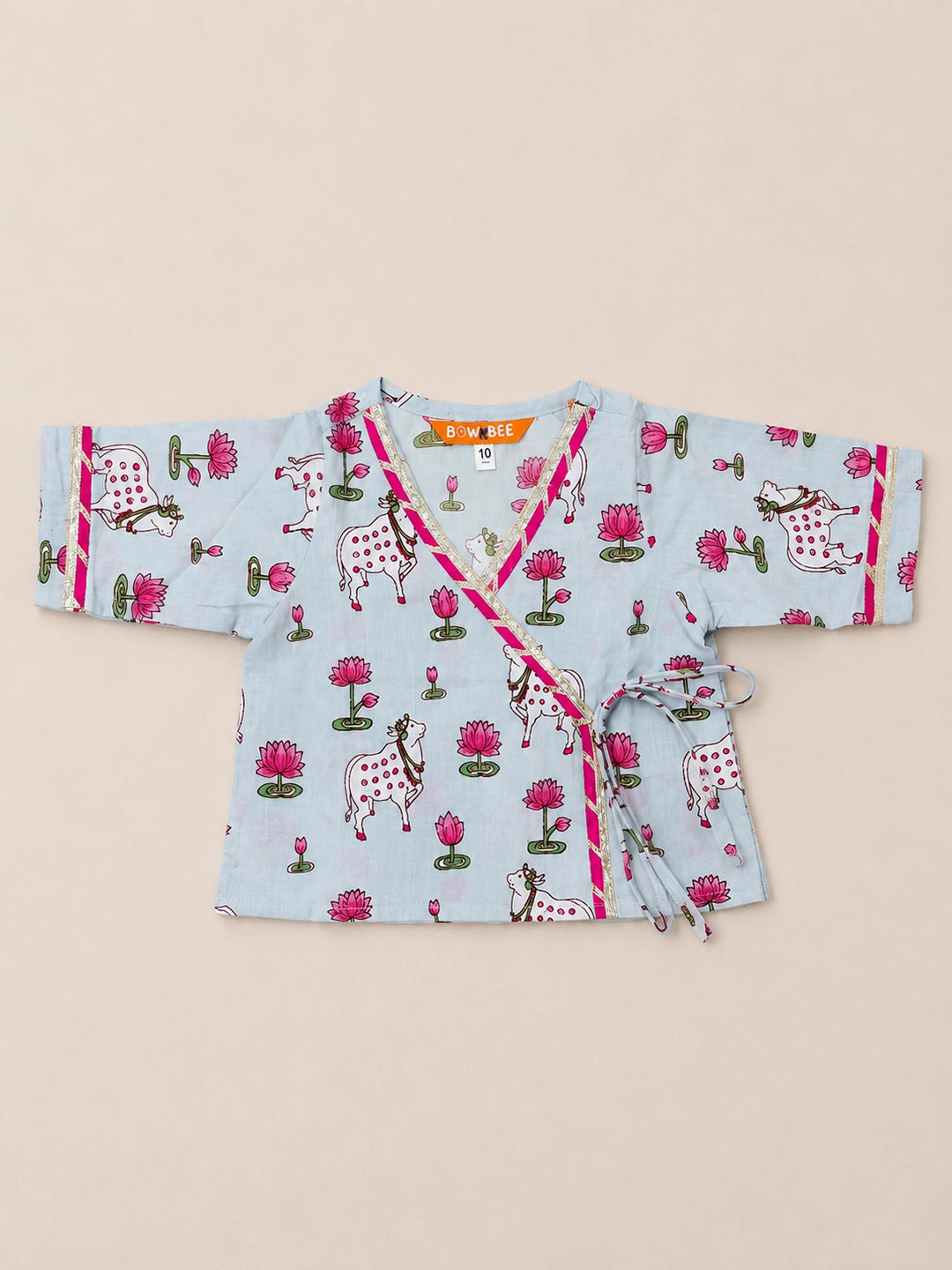 BownBee Full Sleeve Pure Cotton Dhoti Kurta Set for Infants Boys