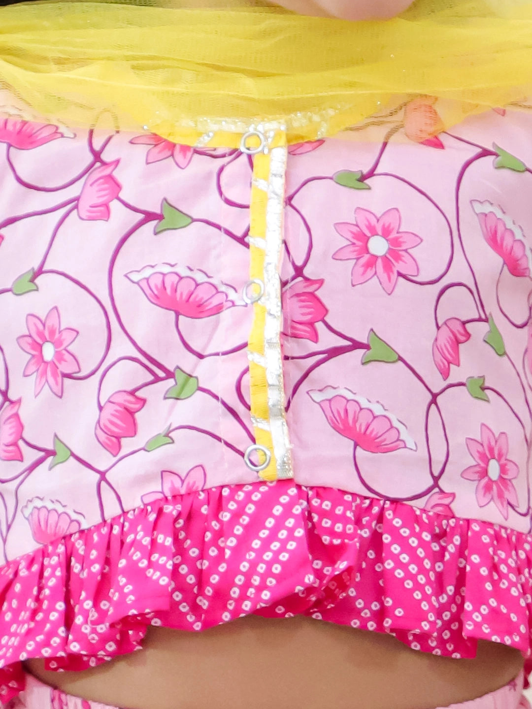 BownBee Pure Cotton Lehenga Choli & Dupatta Set For Girls