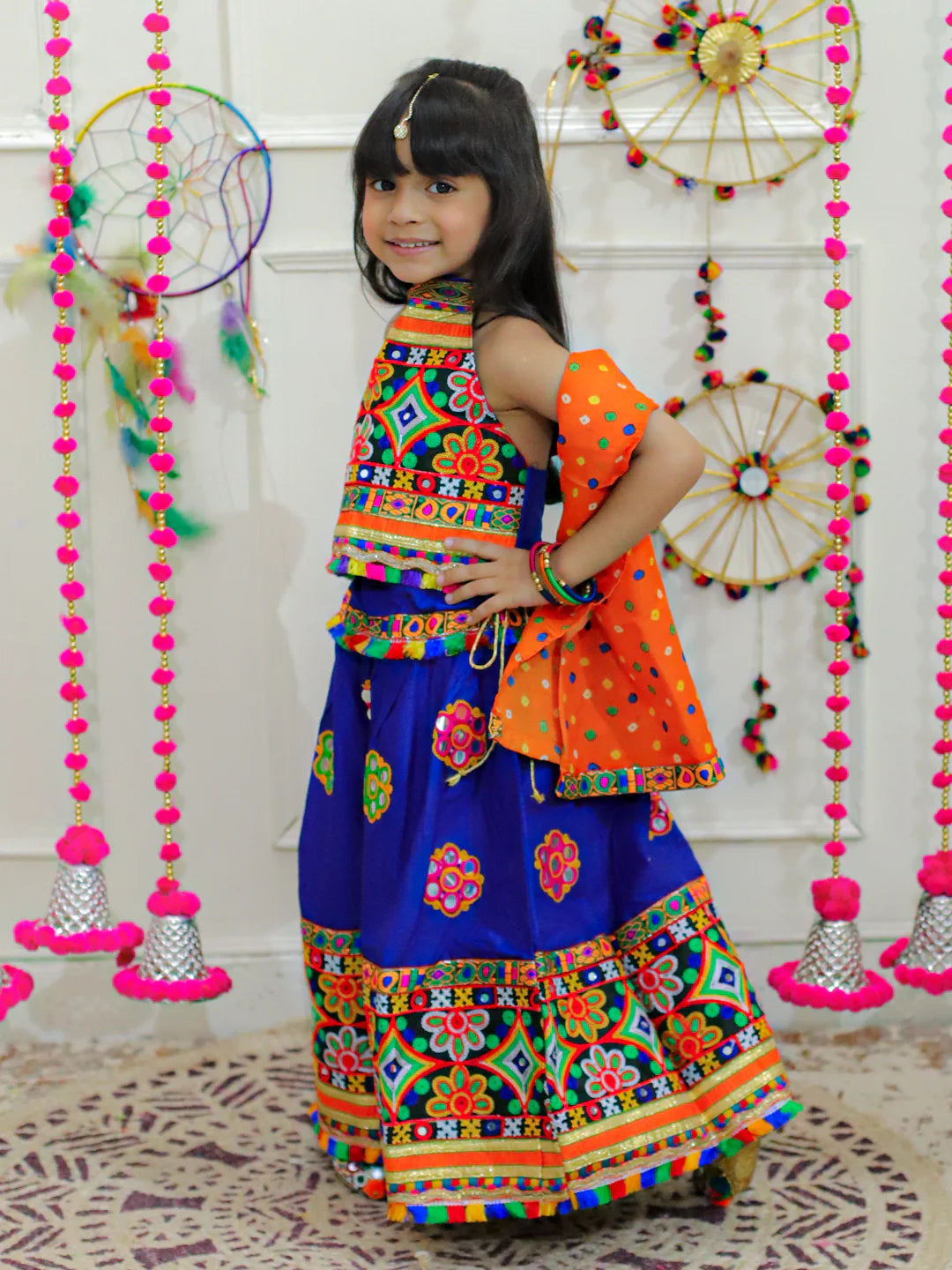 BownBee Mirror Work Chaniya Choli with Dupatta