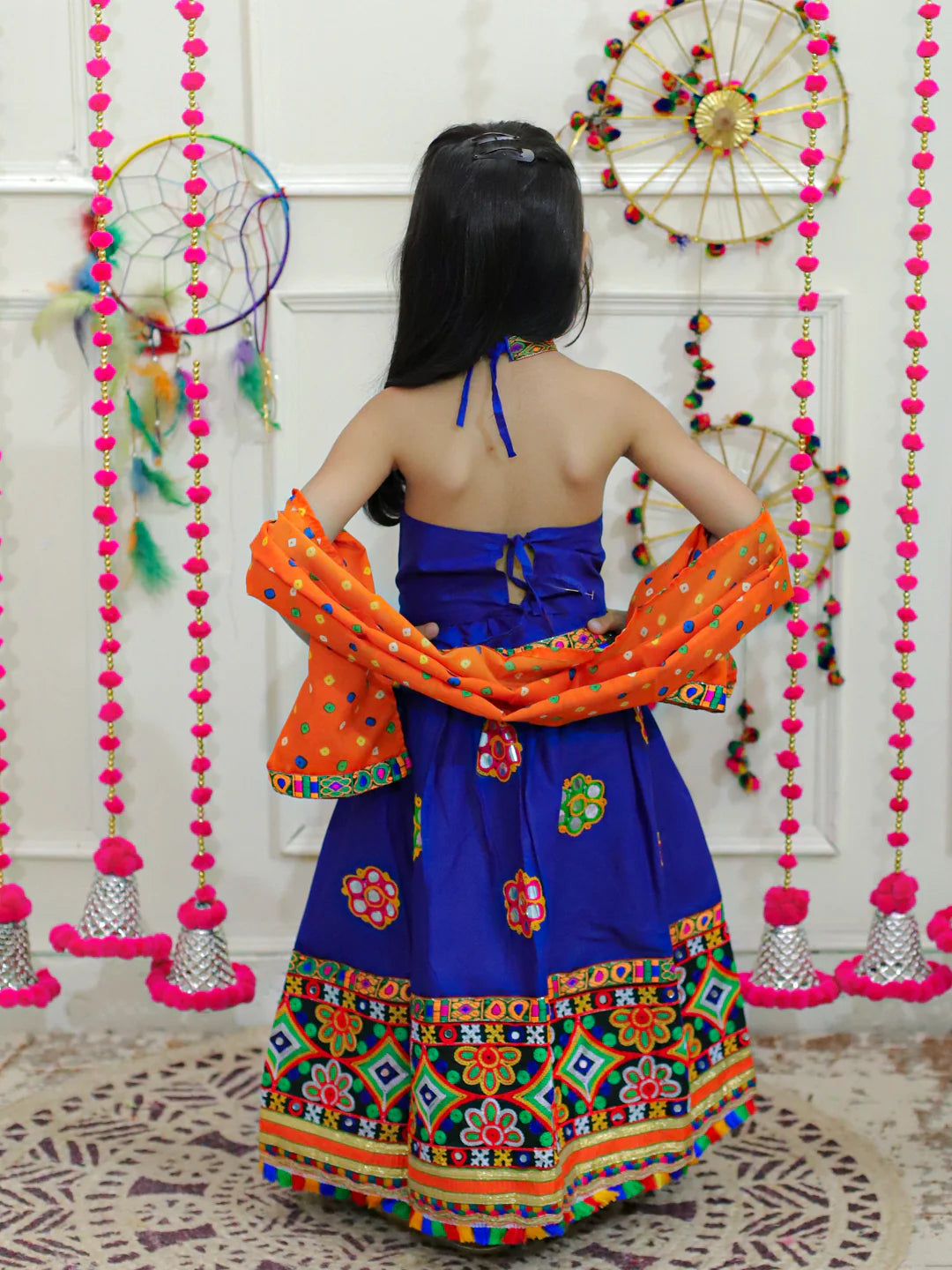BownBee Mirror Work Chaniya Choli with Dupatta