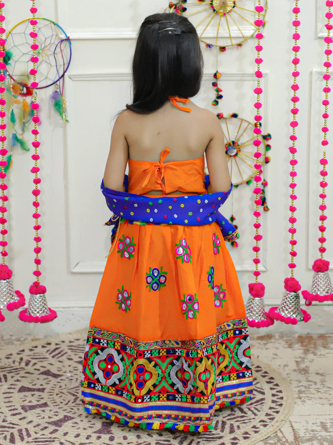 BownBee Mirror Work Chaniya Choli with Dupatta