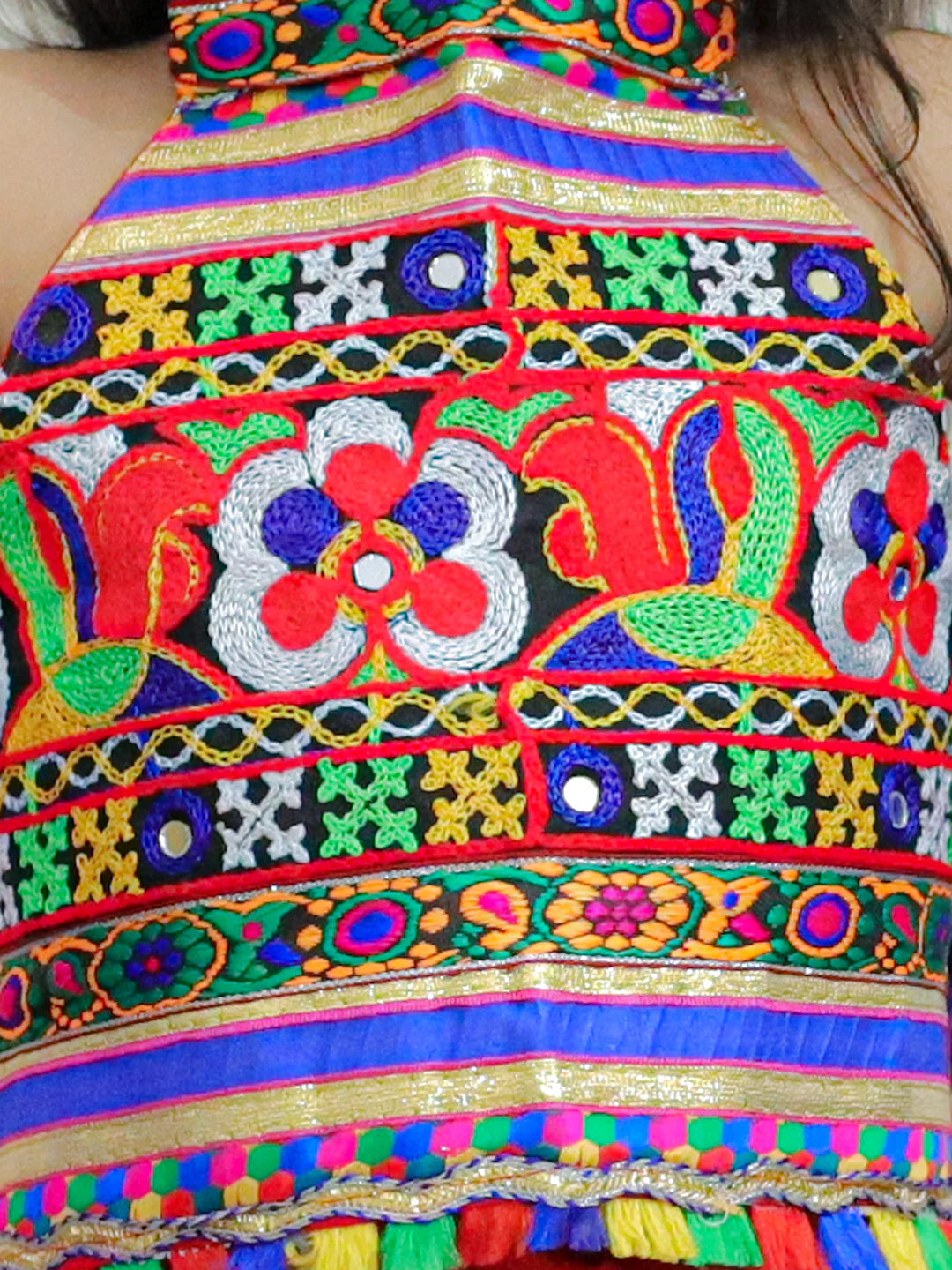 BownBee Mirror Work Chaniya Choli with Dupatta