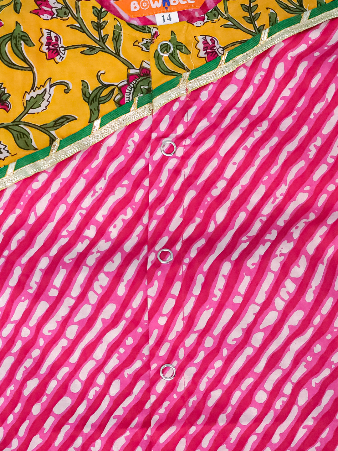 BowNBee Pure Cotton Dhoti Kurta For Infants Boys-Pink