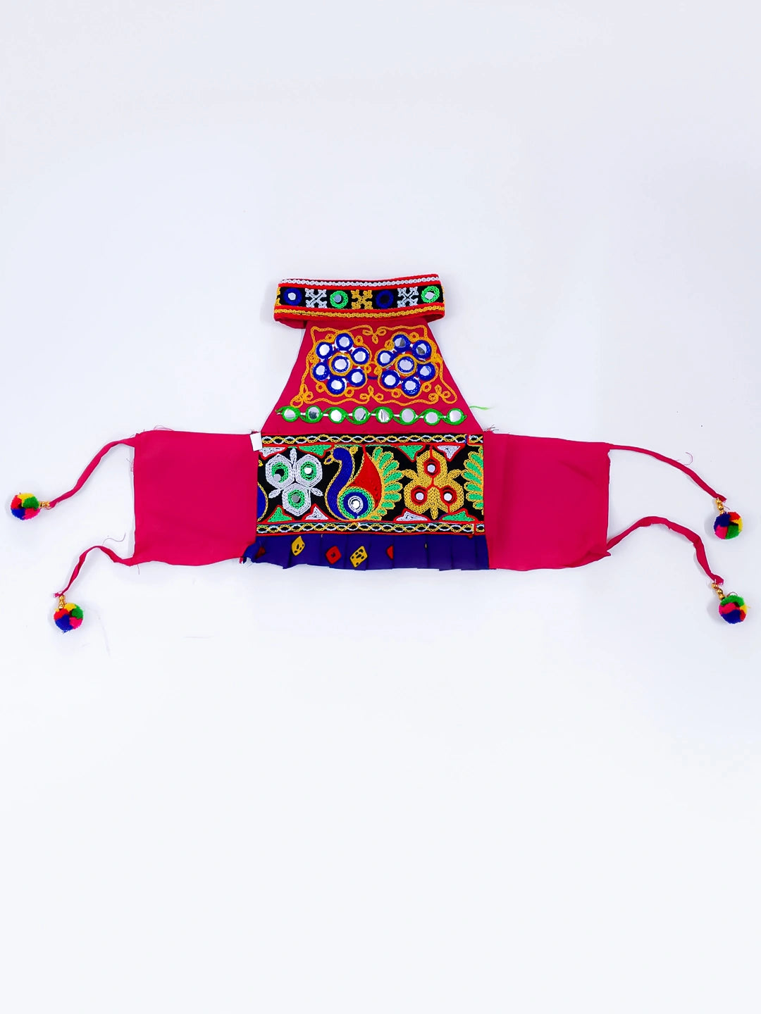 BownBee Sleeveless Pure Cotton Halter Neck Top Dhoti For Girls