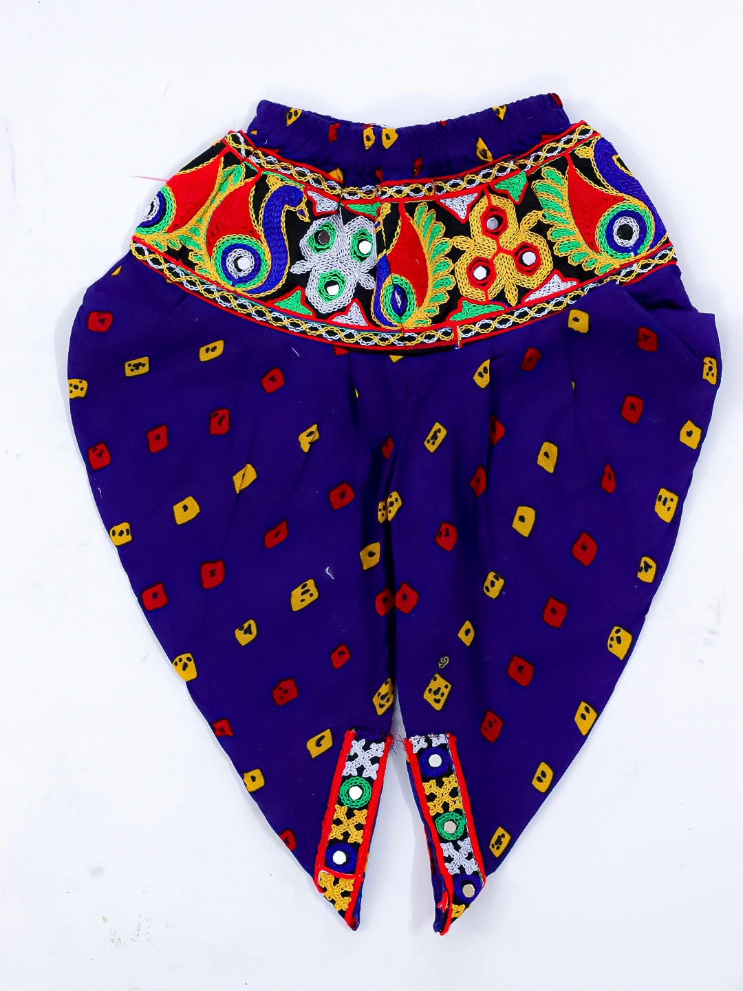 BownBee Sleeveless Pure Cotton Halter Neck Top Dhoti For Girls