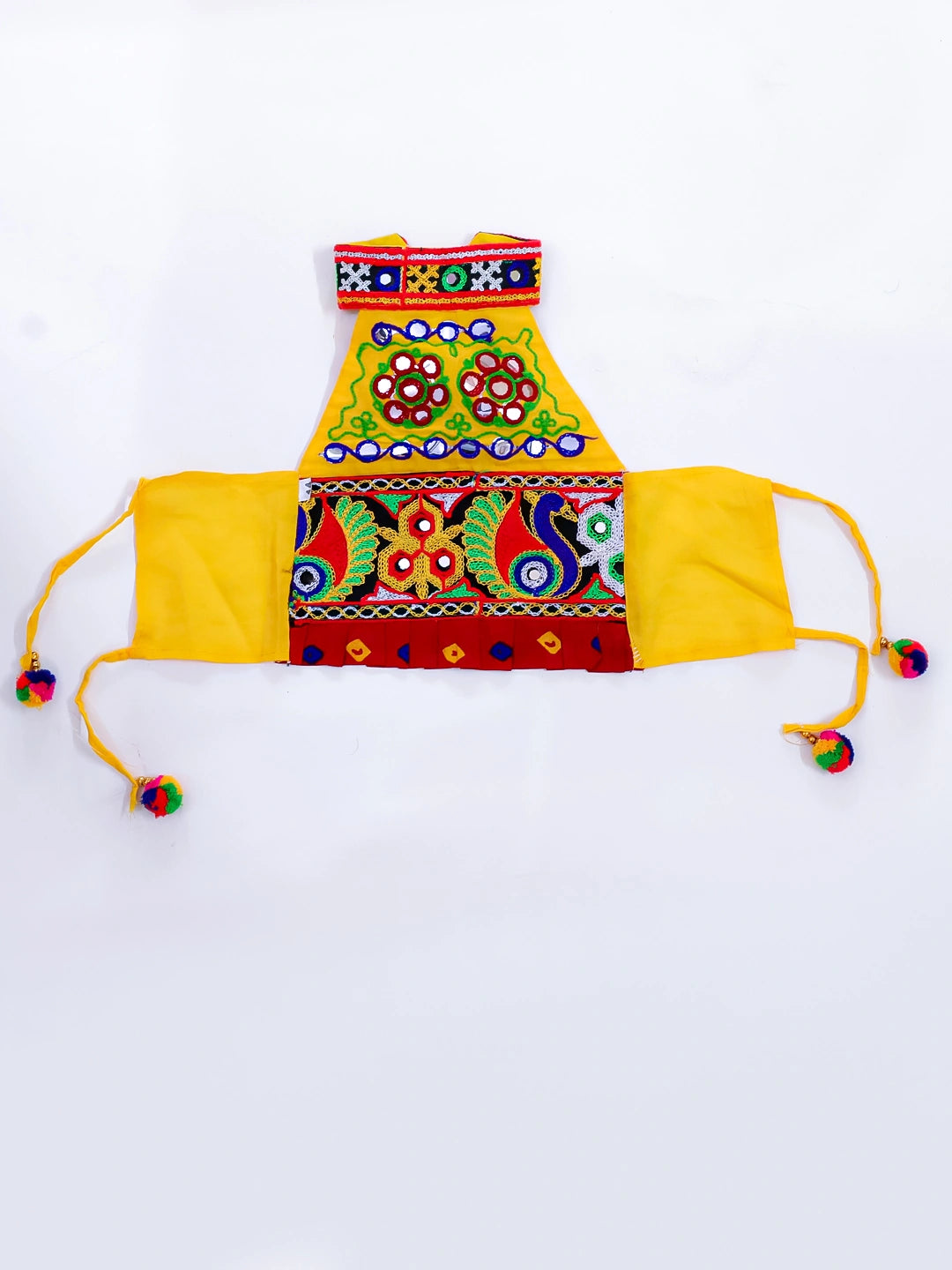 BownBee Sleeveless Pure Cotton Halter Neck Top Dhoti For Girls