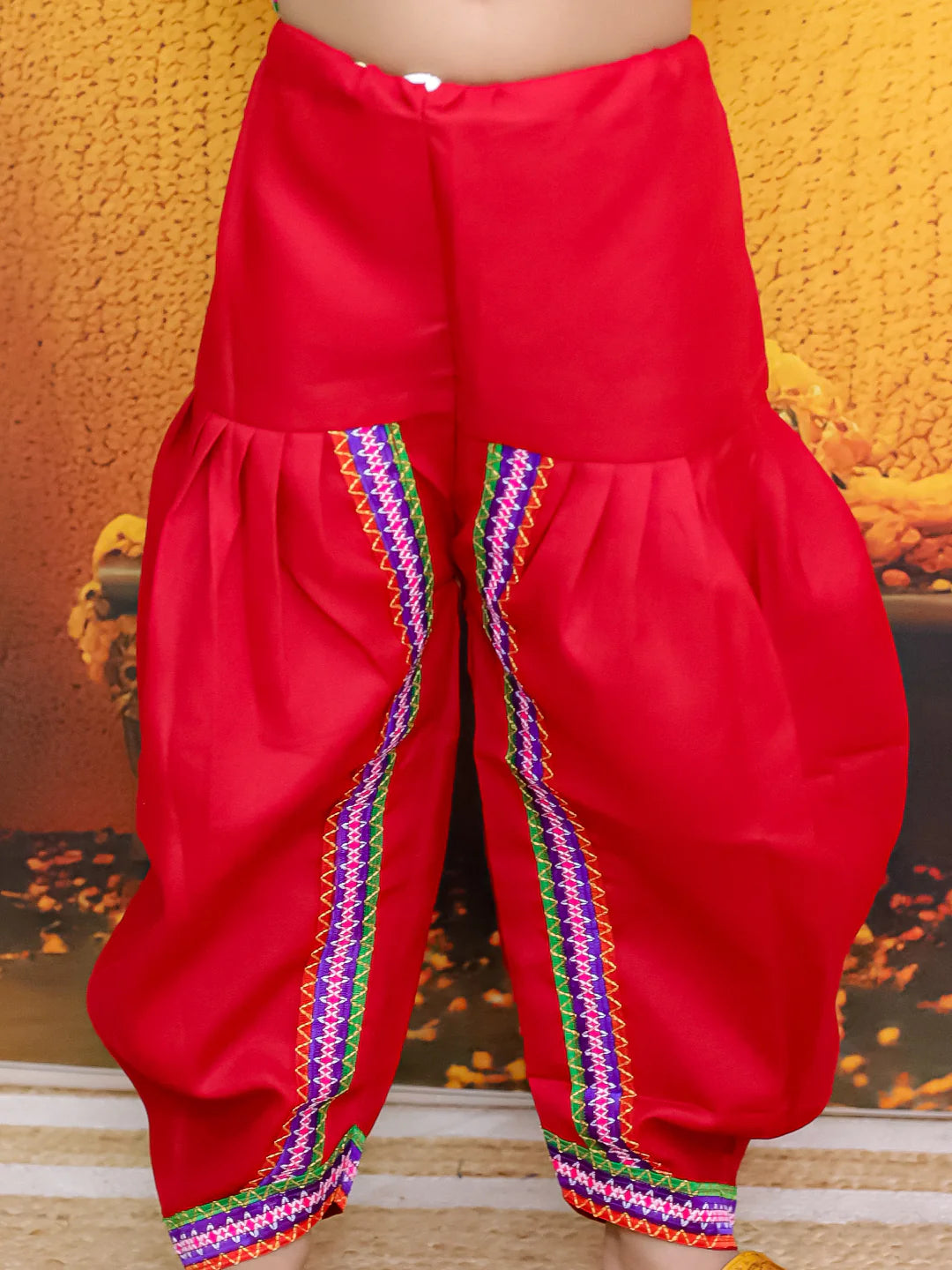 BownBee Embroidered kediya with Dhoti and Cap for Boys