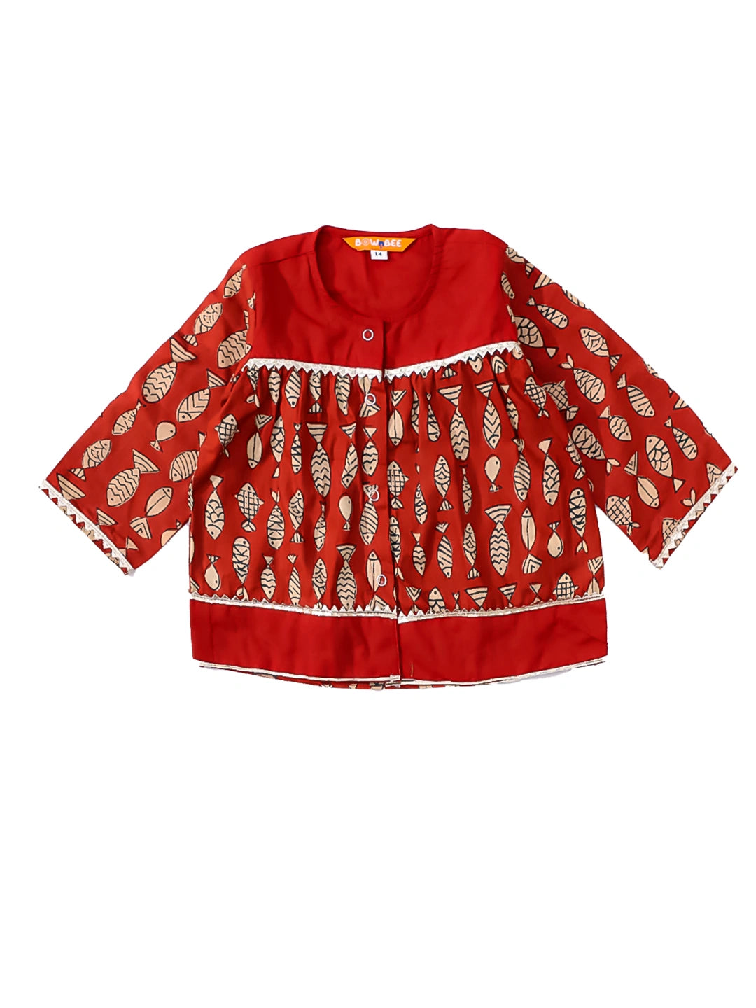 Bownbee Girls Cotton Ethnic Set For Infants