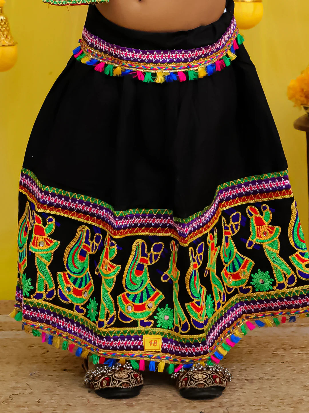 BownBee  Pure Cotton Embroidered Navratri Chaniya Choli & Dupatta set For Girls