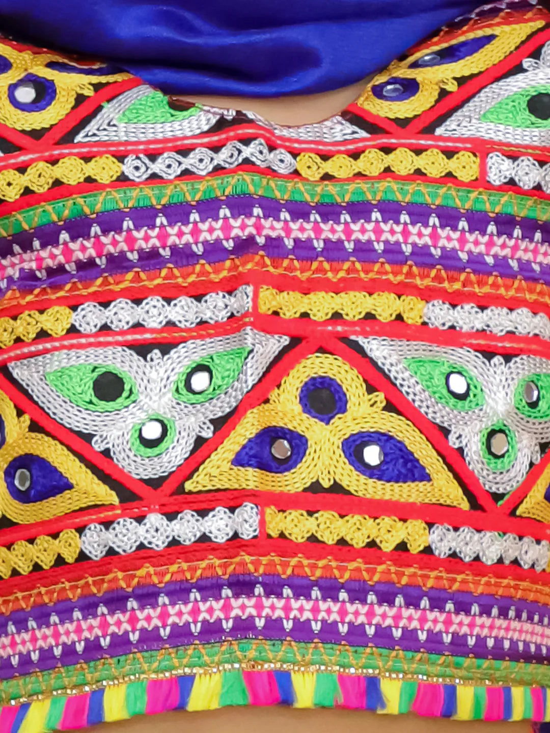 BownBee  Pure Cotton Embroidered Navratri Chaniya Choli & Dupatta set For Girls
