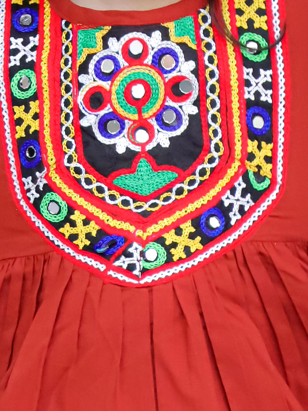 BownBee Pure Cotton Short Sleeve Kurti With Dhoti Set For Girls
