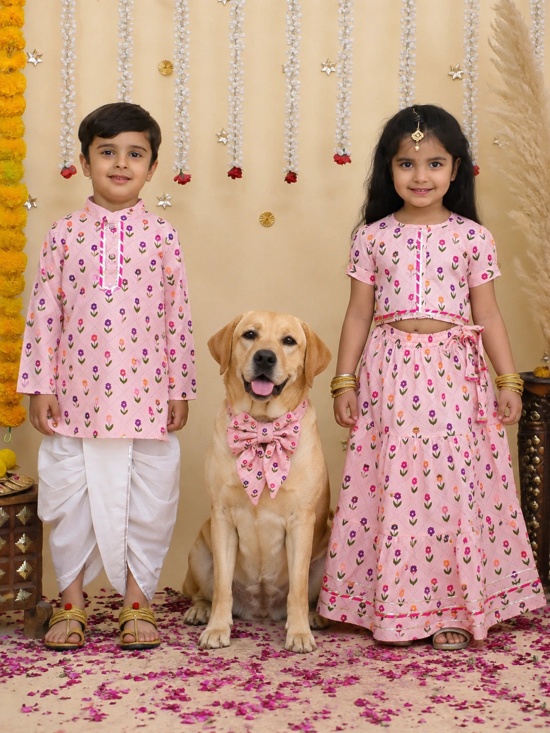 Pure Cotton Bow Tie Pet Collar for Dogs & Cats