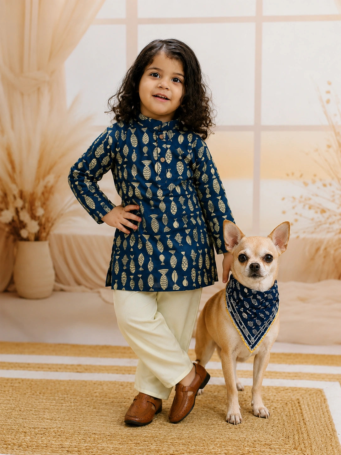 Pure Cotton Pet Bandana for Dogs & Cats