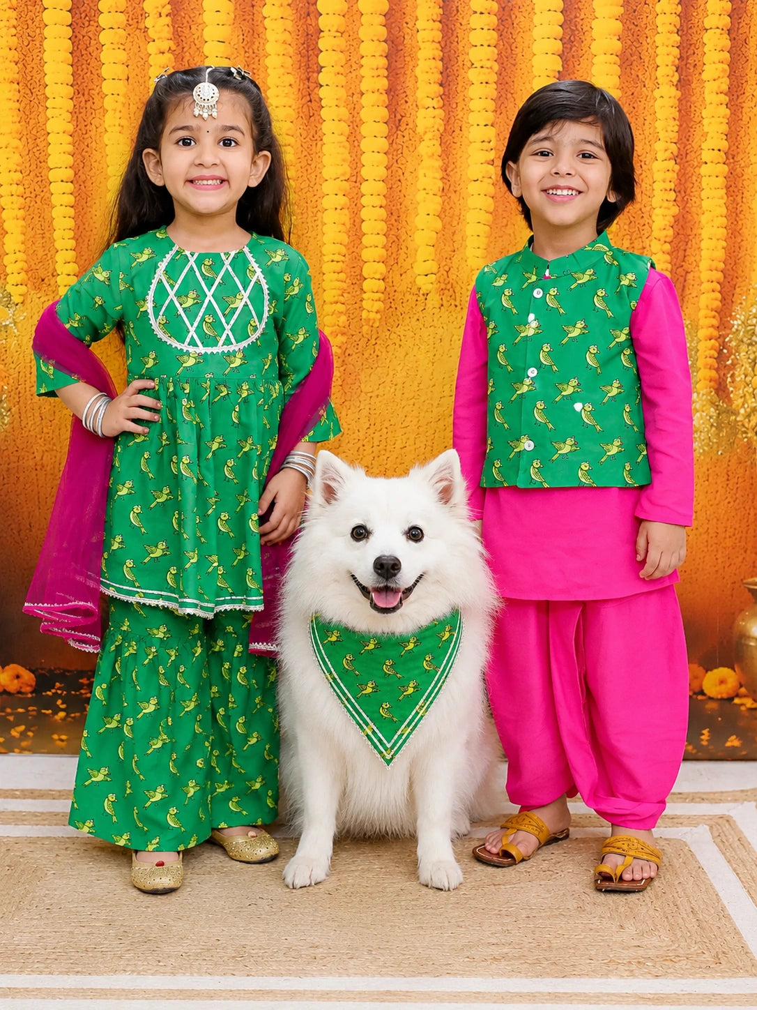 Pure Cotton Pet Bandana for Dogs & Cats