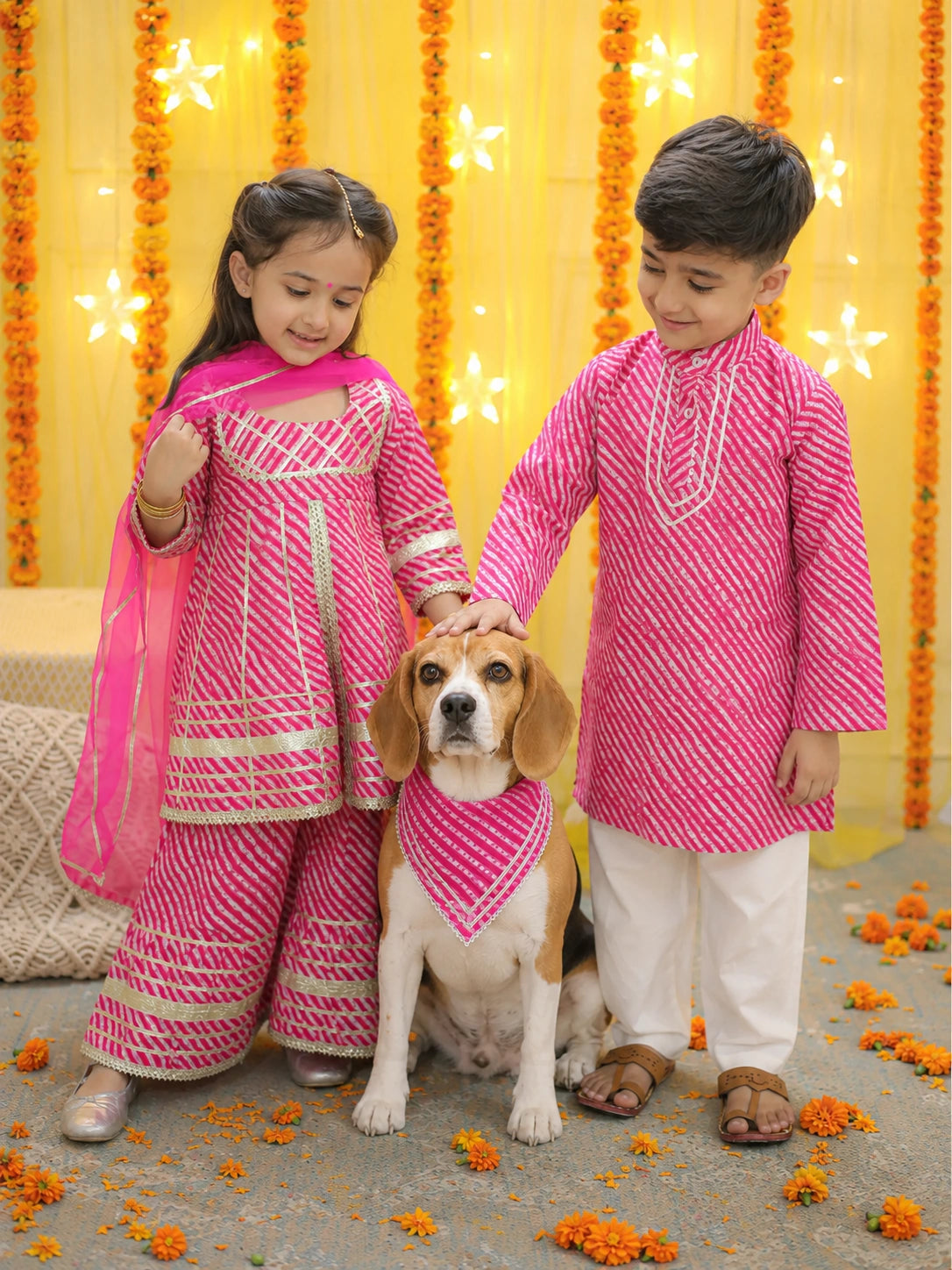 Pure Cotton Pet Bandana for Dogs & Cats