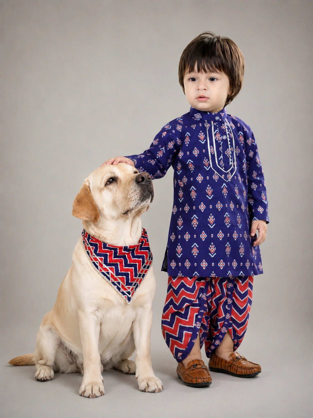 Pure Cotton Pet Bandana for Dogs & Cats