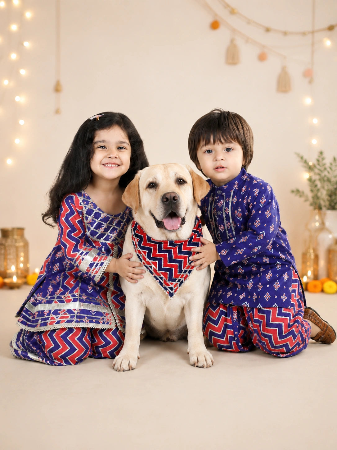 Pure Cotton Pet Bandana for Dogs & Cats