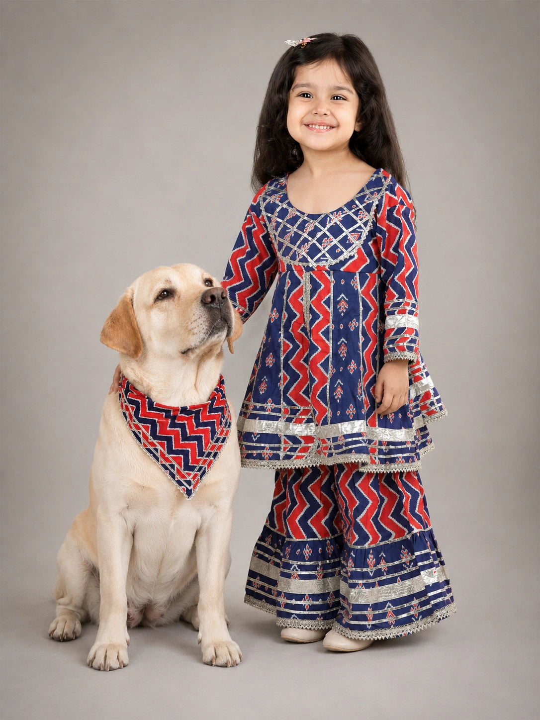 Pure Cotton Pet Bandana for Dogs & Cats