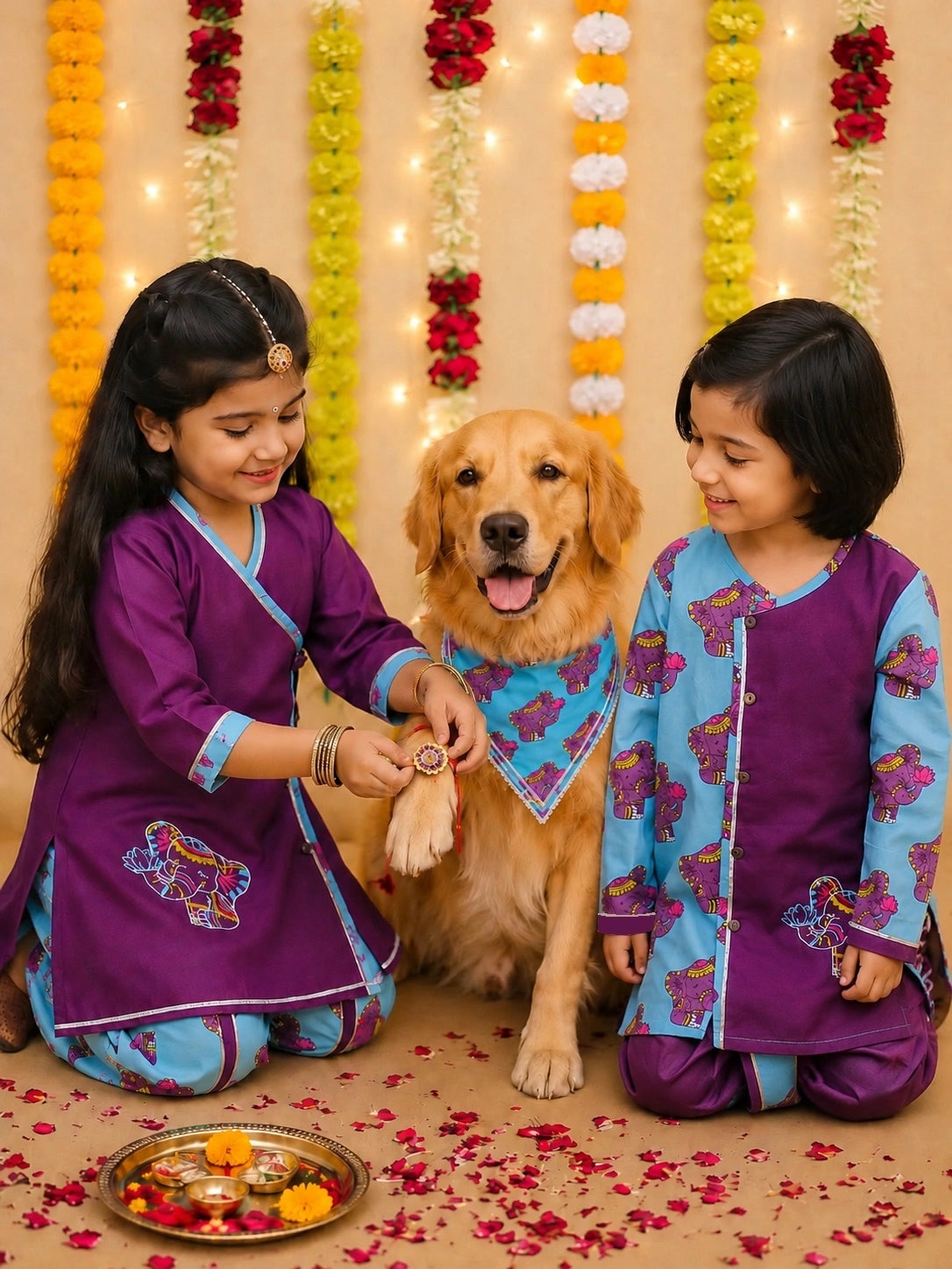Pure Cotton Pet Bandana for Dogs & Cats