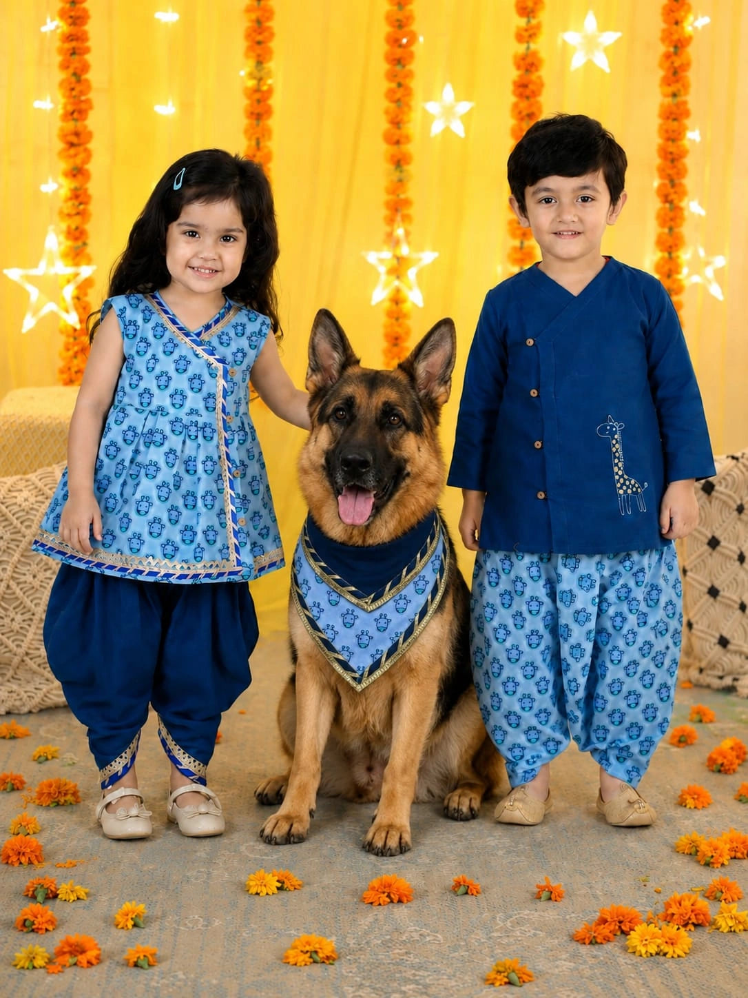 Pure Cotton Pet Bandana for Dogs & Cats