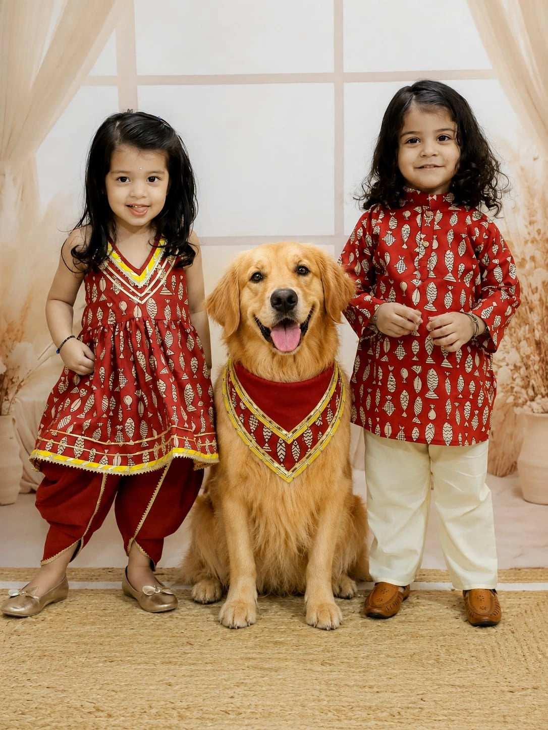 Pure Cotton Pet Bandana for Dogs & Cats