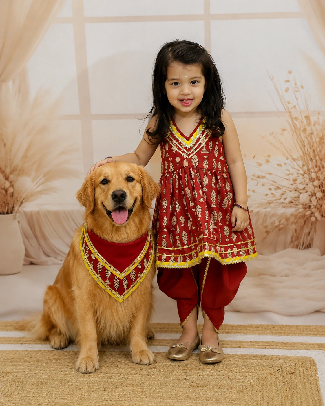 Pure Cotton Pet Bandana for Dogs & Cats