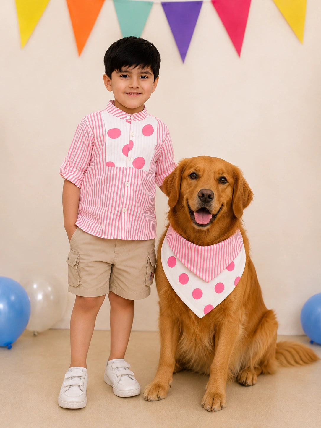 Pure Cotton Pet Bandana for Dogs & Cats