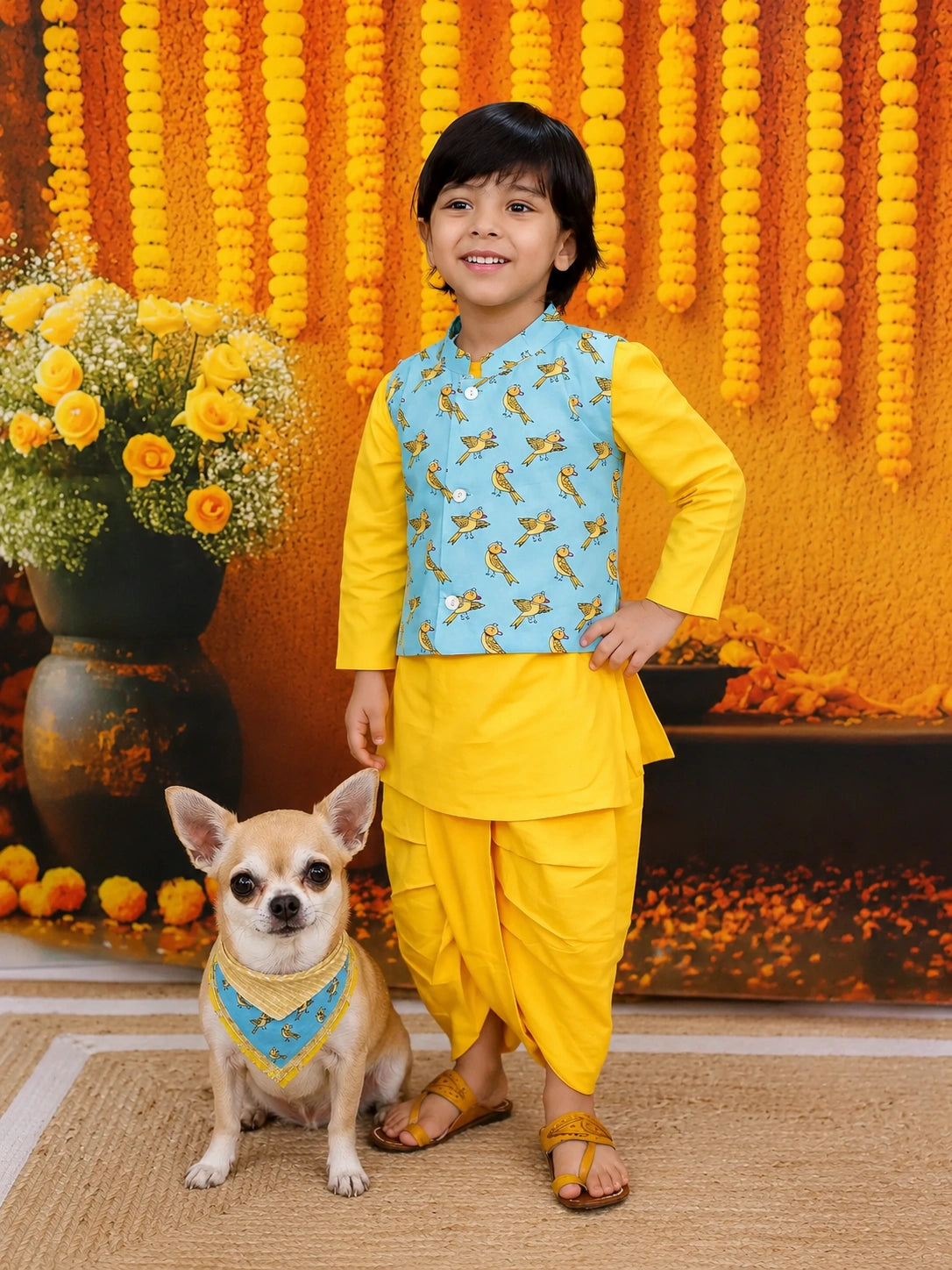 Pure Cotton Pet Bandana for Dogs & Cats