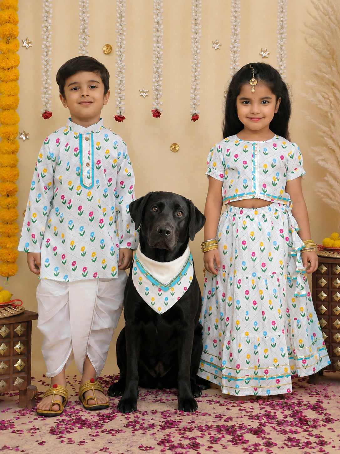 Pure Cotton Pet Bandana for Dogs & Cats