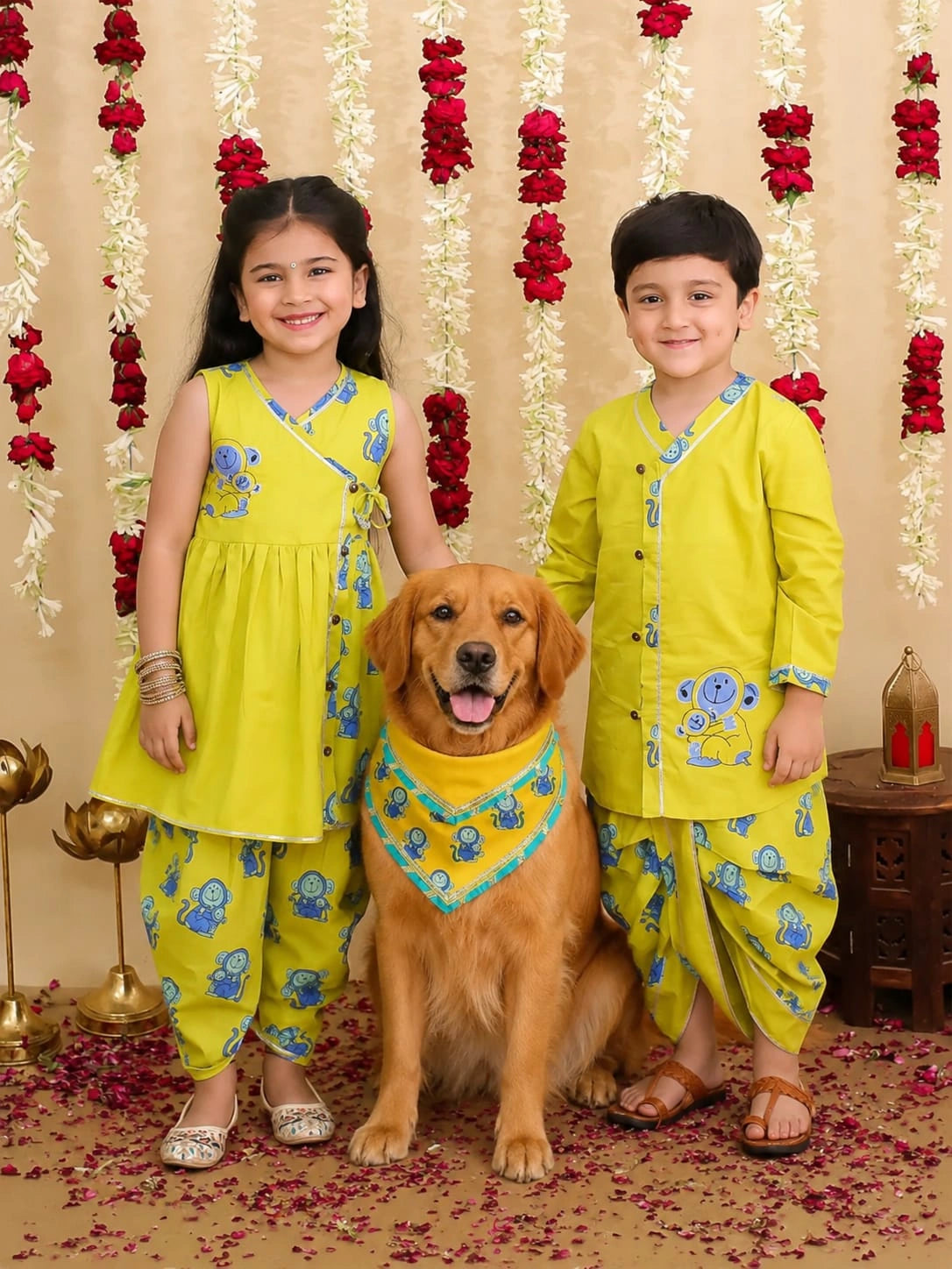 Pure Cotton Pet Bandana for Dogs & Cats