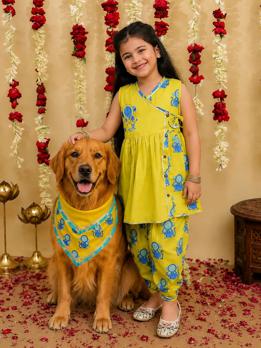 Pure Cotton Pet Bandana for Dogs & Cats