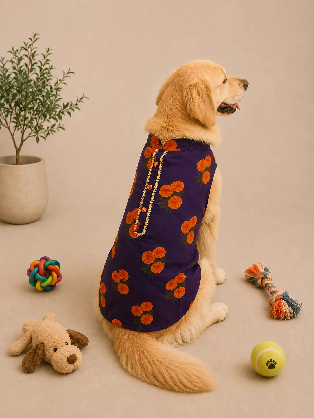 BownBee Pure Cotton Kurta For Pet