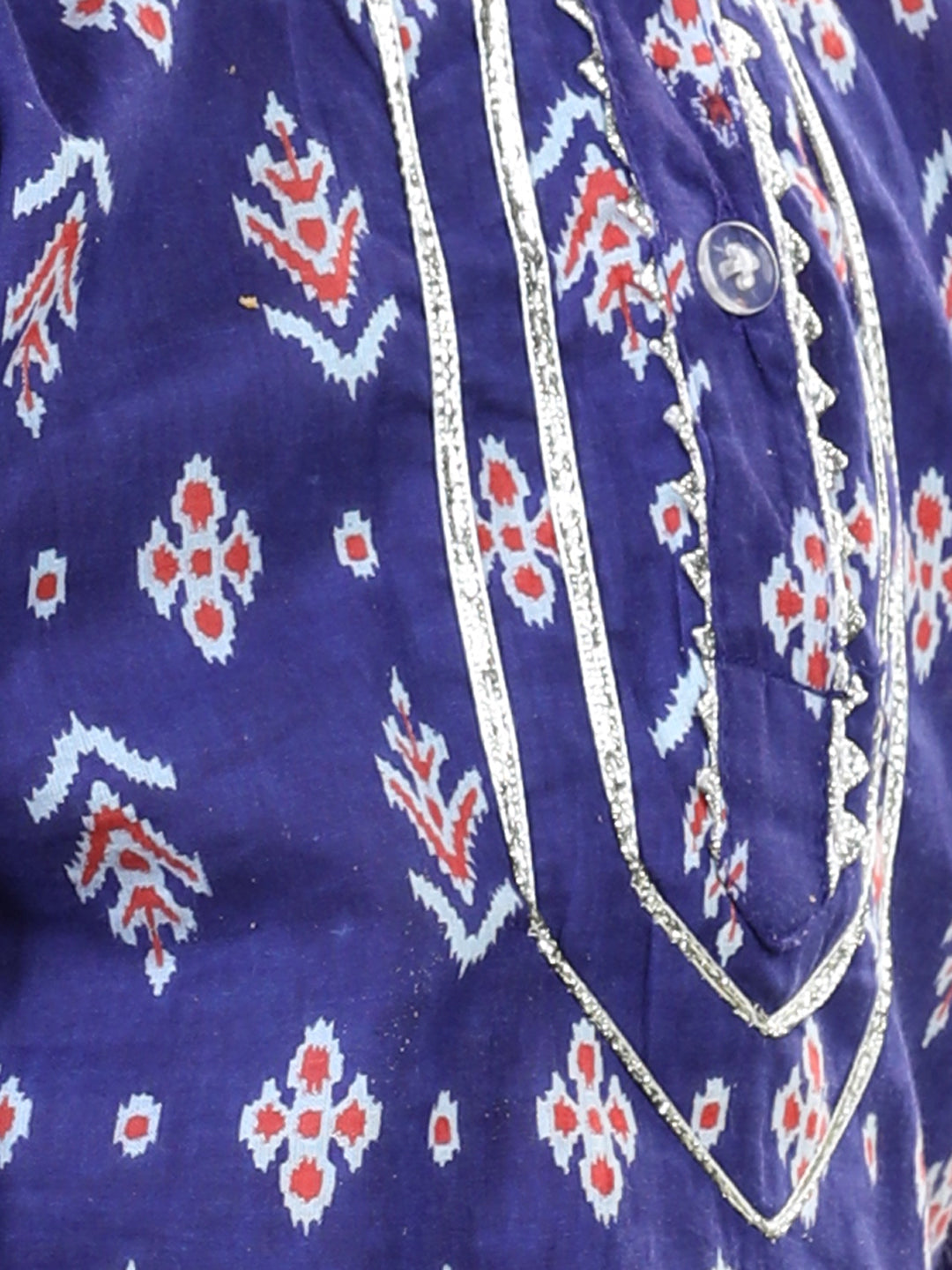 BownBee Sibling Pure Cotton Printed Kurta Sharara and Dhoti kurta set - Purple