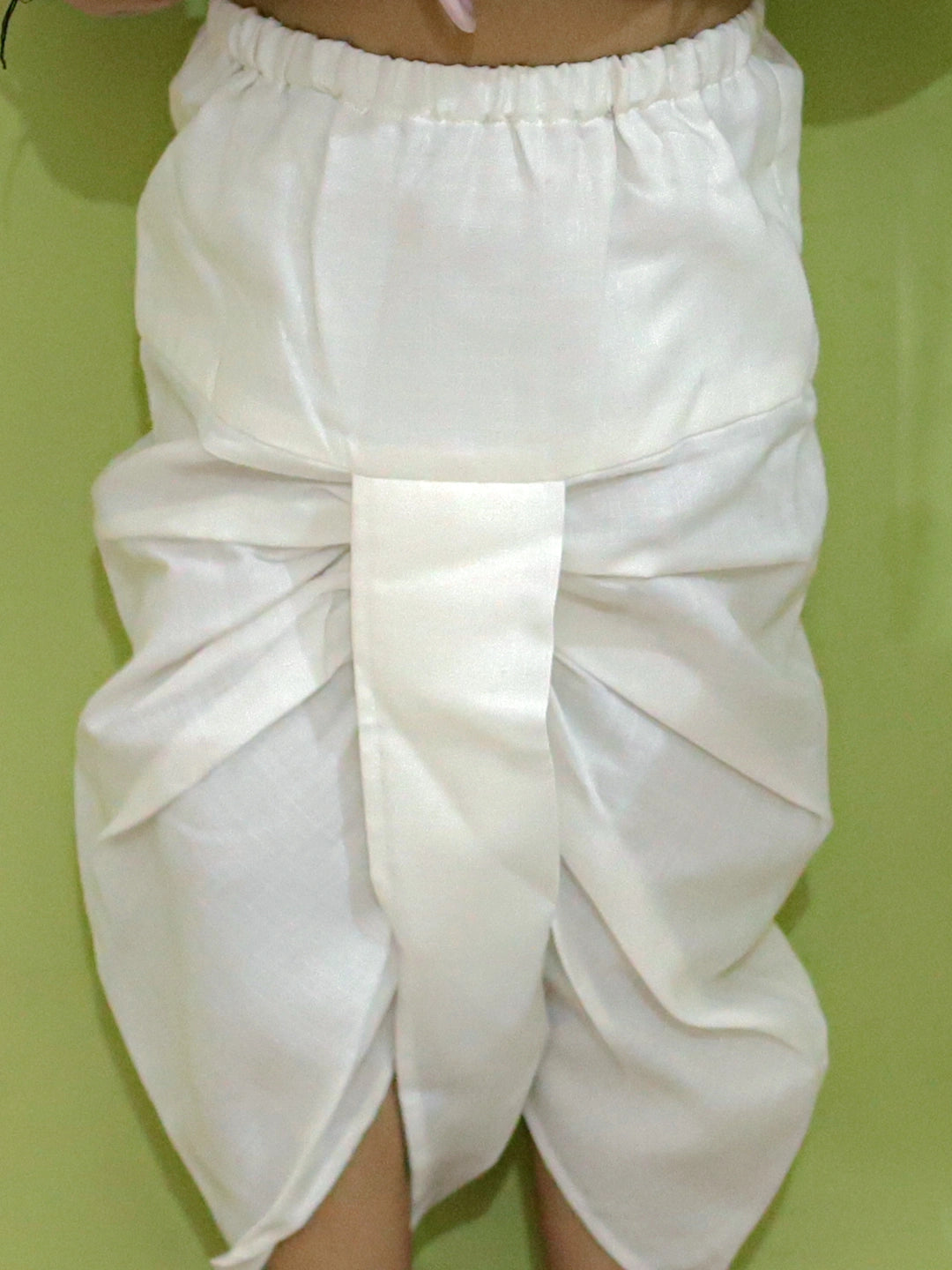 BownBee Embroidered Bangali Style Kurta with Dhoti for Boys- Red