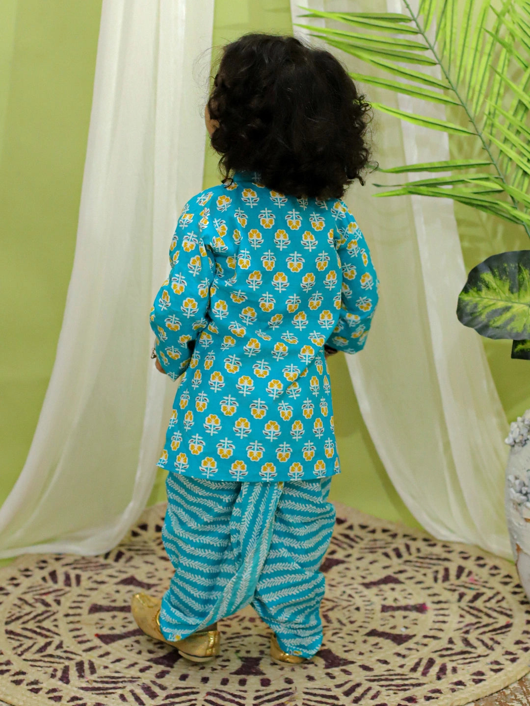 Bownbee Boys Pure Cotton Dhoti Kurta For Infants