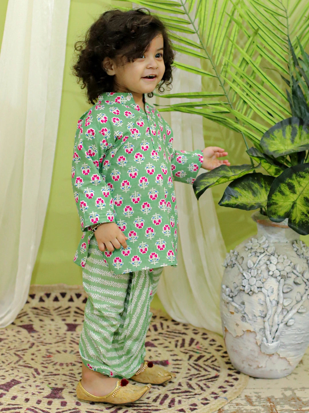 Bownbee Boys Pure Cotton Dhoti Kurta For Infants