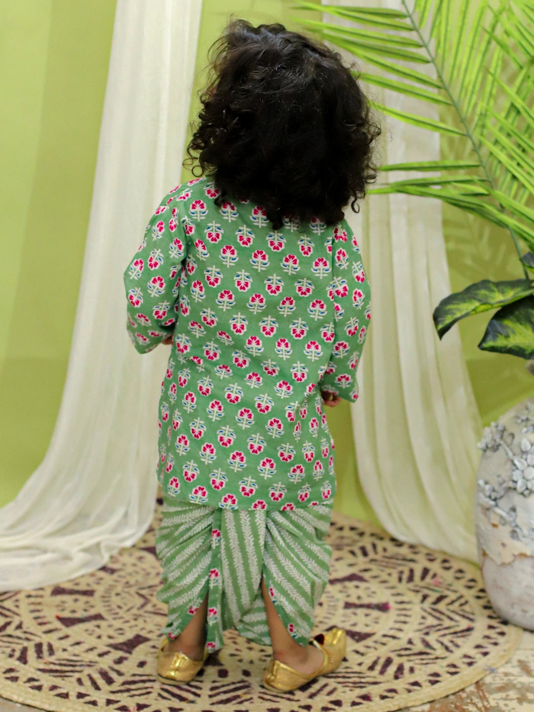 Bownbee Boys Pure Cotton Dhoti Kurta For Infants