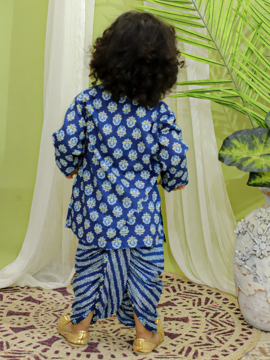 Bownbee Boys Pure Cotton Dhoti Kurta For Infants